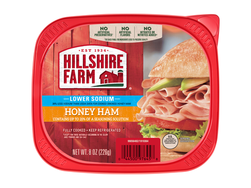 Hillshire Farm, Lower Sodium, Honey Ham, Sliced, 8 oz