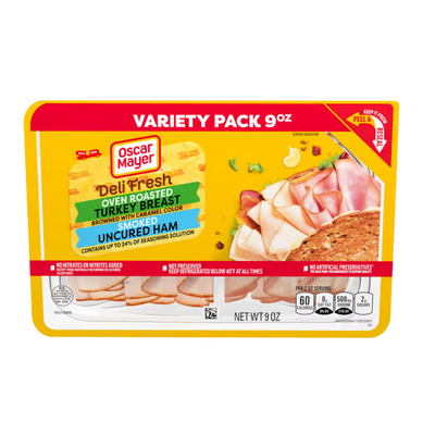 Oscar Mayer Deli Fresh Oven Roasted Turkey Breast/Smoked Uncured Ham