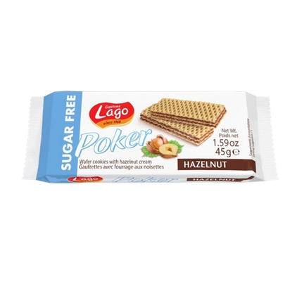 Lago Poker Hazelnut Sugar Free 45g