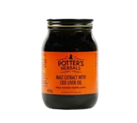 Potters Malt Extract W/cod Liveroil650g