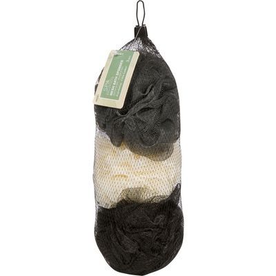 Cala 3pc Mesh Sponge Set Blk/wht/grey