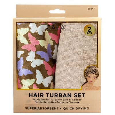 Cala Shower Cap & Hair Turban Set 2 Pc