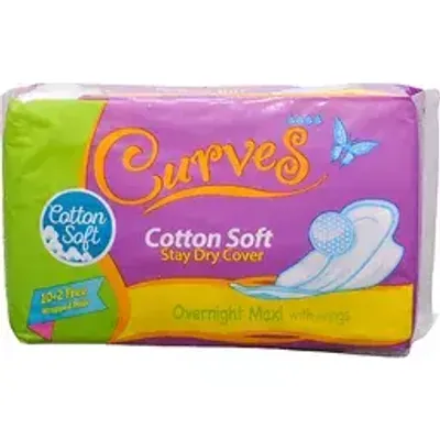 Curves Overnight Maxi W/wings 10+2