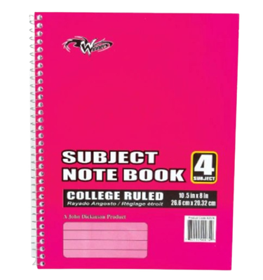 Winners Subject 4 Notebook