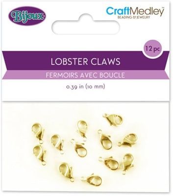 Lobster Claws Gold 12pc