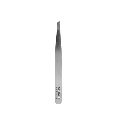 Nk Slant Tweezer Stainless Steel