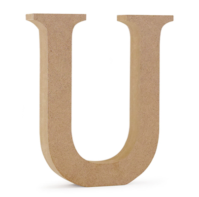 Wood Letters U