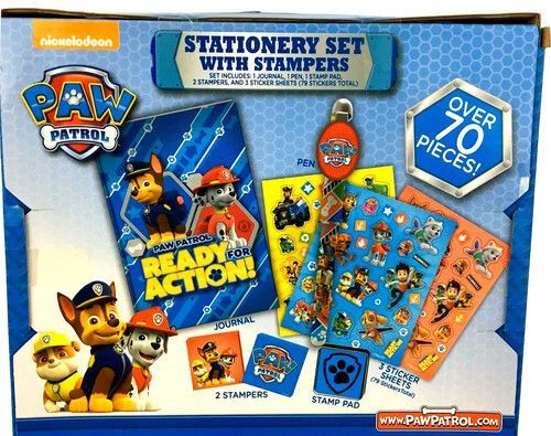 Paw Patrol Stationery Set W/ Stampers