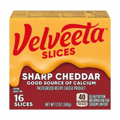 Velveeta Single Sharp Cheedar 12 Oz