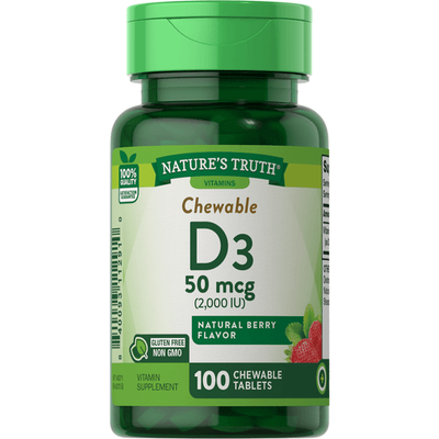 Nt Vit D3 2000iu 50mcg Chewable 100tabs