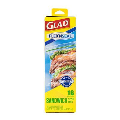 Glad Zipper Sandwich Bags 16ct