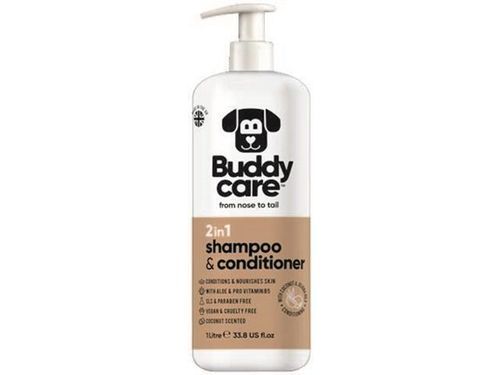 BuddyCare 2 In 1 Dog Shampoo & Conditioner-coconut