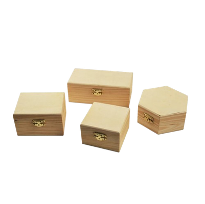 Wood Craft Wooden Box W/clasp