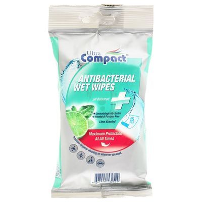 Ultra Compact Antibacterial Wet Wipes