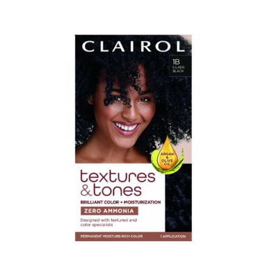 Clairol Textures & Tones Silken Black 1b