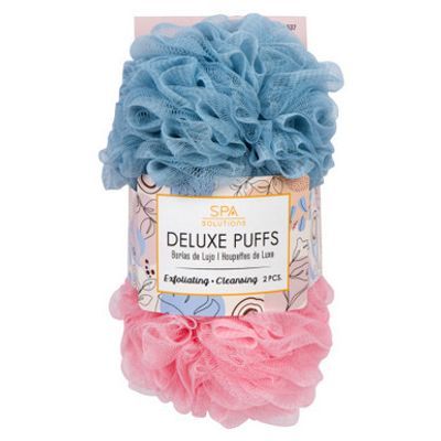 Cala Spa Solutions Deluxe Puffs Blue/pnk