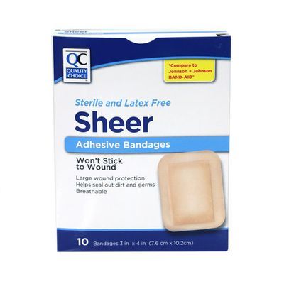 Qc Sheer Adhesive Bandages 3"*4"