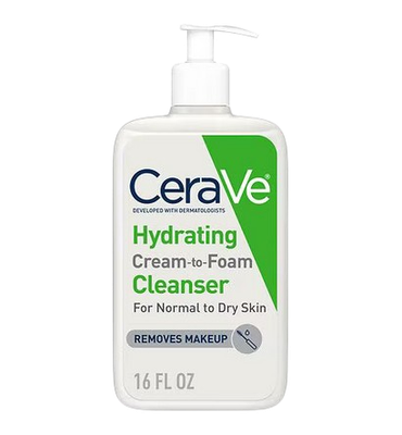 Cerave Hydrating Cleanser Cream To Foam