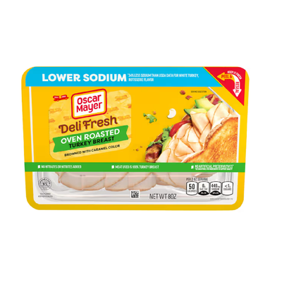 Oscar Mayer Deli Fresh Lower Sodium Oven Roasted Turkey Breast