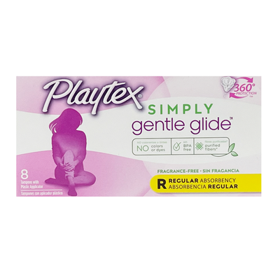 Playtex Simply Gentle Glide Regular 8s