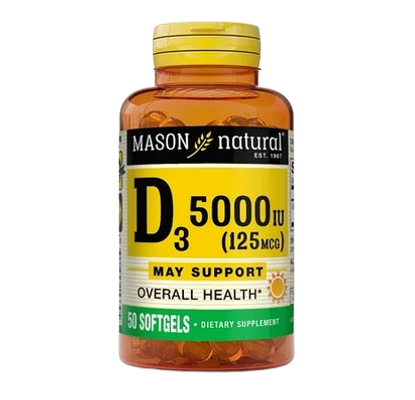 Mason Natural D3 5000iu 50softgels