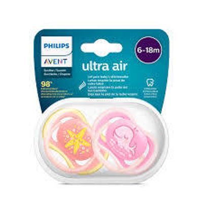 Avent Ultra Air Soother 6-18m Whale/star