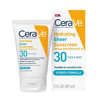 Hydrating Sheer Sunscreen Face & Body Sp