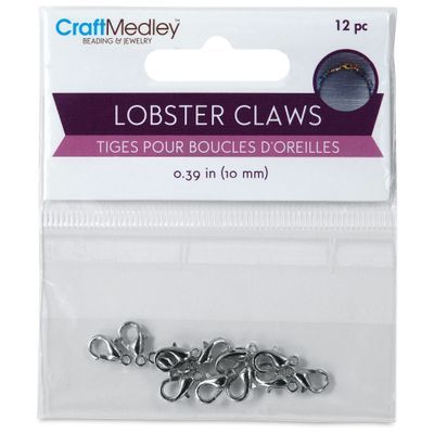 Lobster Claws Silver 12pc