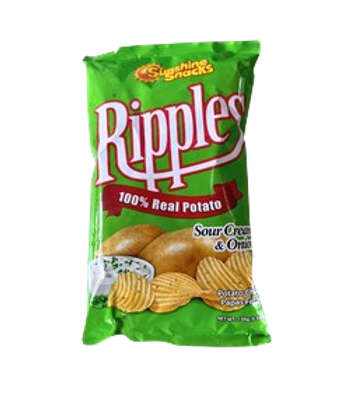 Ripples Potato Chip Sour Cream 156g