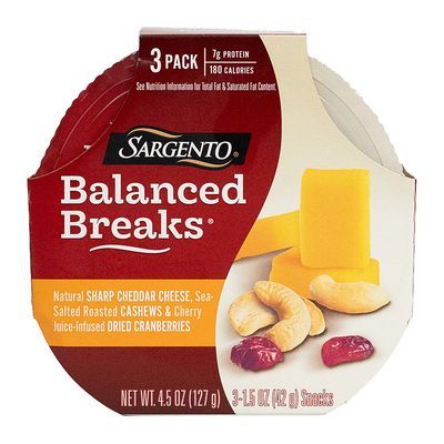 Sargento Balance Breaks Sharp Cheddar Cashew 3/1.5z