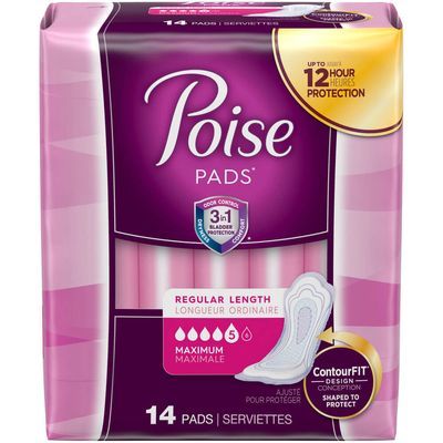 Poise Incon Pads Ultra Abs 14