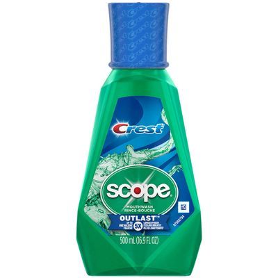 Crest Mouth Wash Outlast Mint 500ml