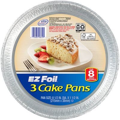 Ez Foil 8" Round Cake Pans