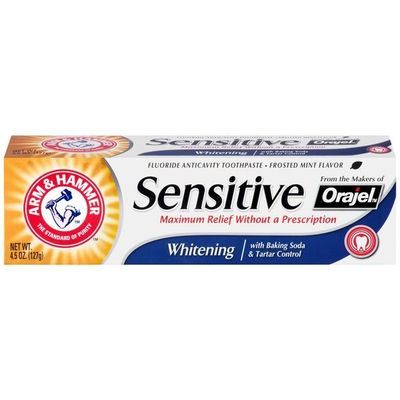 Arm & Hammer Sensitive Teeth & Gums Toothpaste, Refreshing Mint- Fluoride Toothpaste