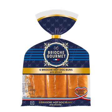 Brioche Gourmet Brioche Hot Dog Bun