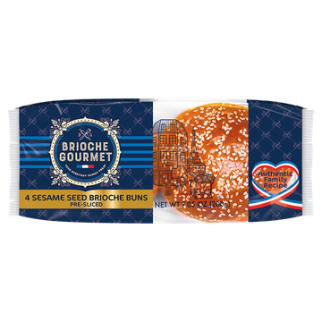 Brioche Gourmet Brioche Seeded Bun