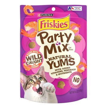 Friskies Party Mix Natural Yums Shrimp Flavor Cat Treats
