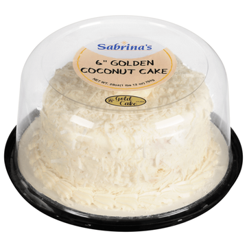Sabrina's 6" Double Layer Gold Coconut Cake