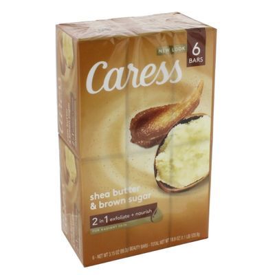 Caress Bar Shea Butter B Sugar 6pk