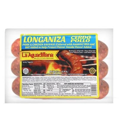 Aguadillana Long. Cerdo-pollo 9.5oz