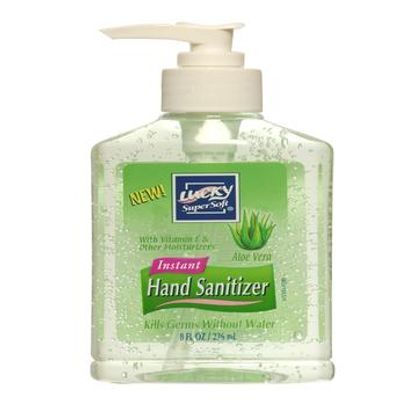 Lucky Super Soft Hand Sanitizer Aloe - 12 Pack