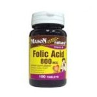 Mason Natural Folic Acid 800mcg 100s