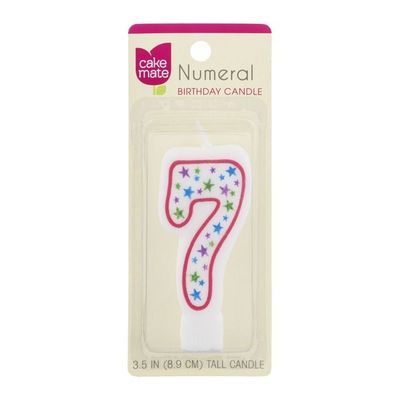 Cake Mate Numeral B/day Candle 7 3.5in