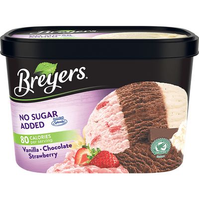 Breyers Ice Cream Neapolitan No Sugar Added 48oz