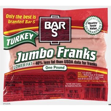 Bar S Jumbo Turkey Franks