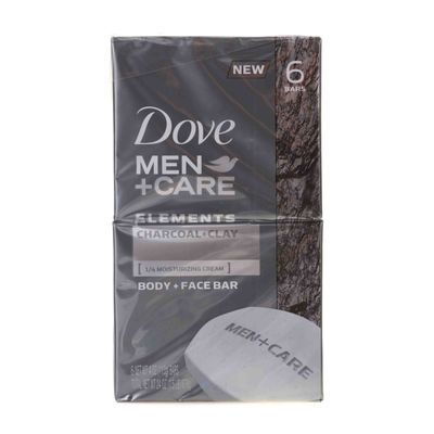 Dove Bar Men Charcoal + Clay 6pk